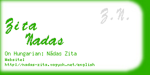zita nadas business card