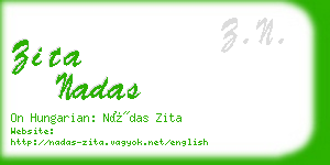 zita nadas business card